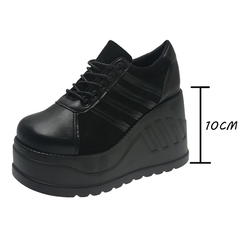 Street Fashion Goth - Tamanho grande 35-43 design preto feminino