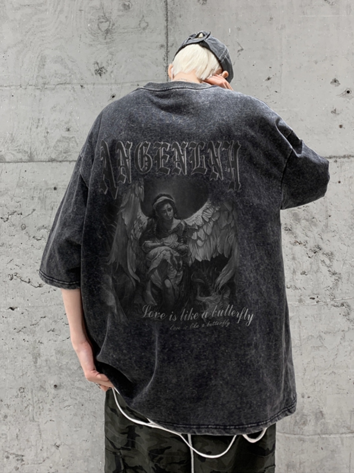 Street Fashion Types - Tops com estampa de letras estilo