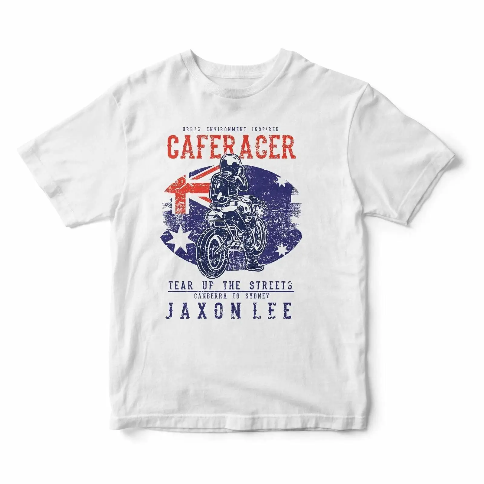 Street Fashion Australia - Camiseta de Motocicleta Vintage Tear up
