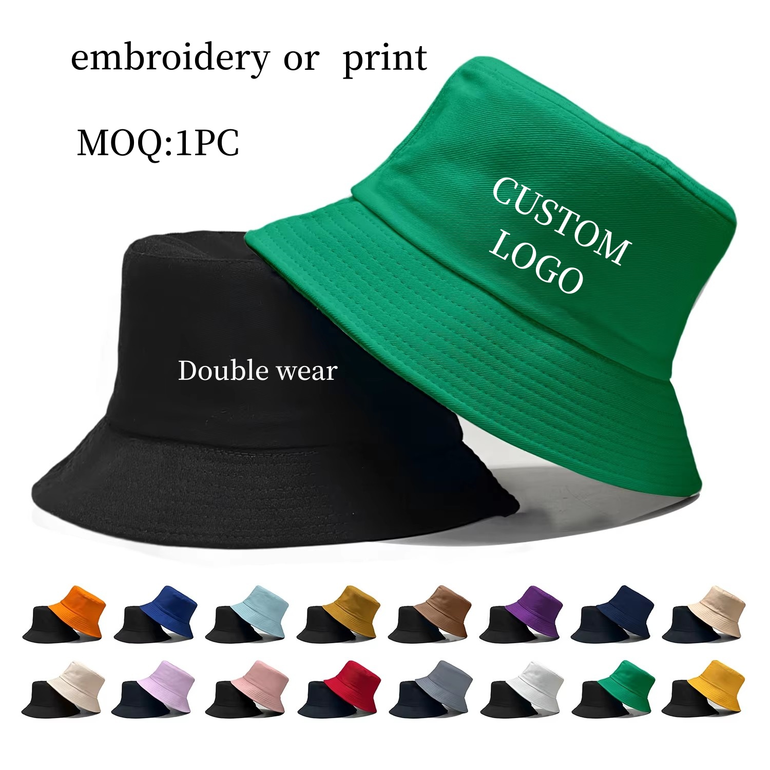 Baseball Cap Fitted - Boné de pescador dupla face com