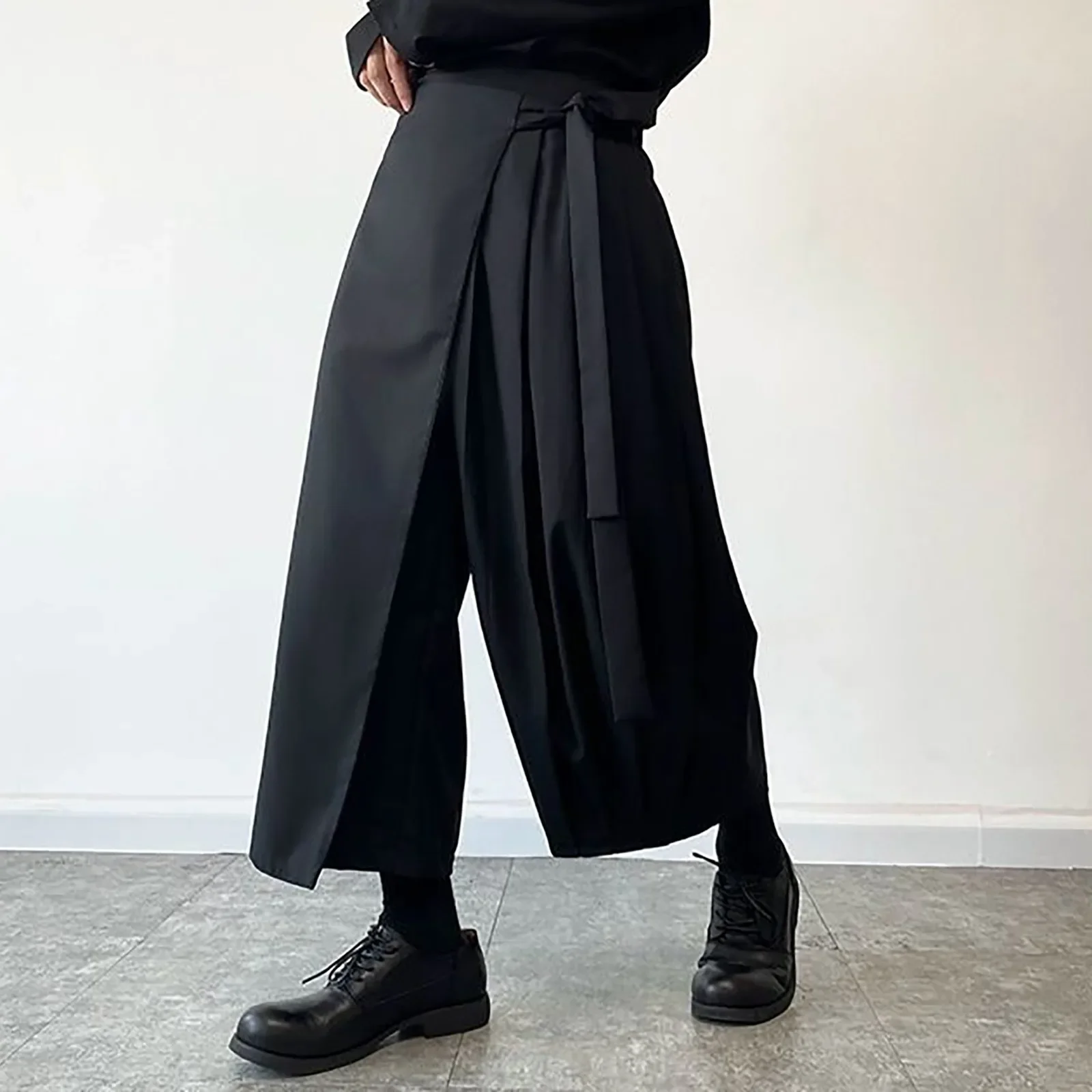 Street Fashion In Japanese - Retro estilo escuro calças de saia