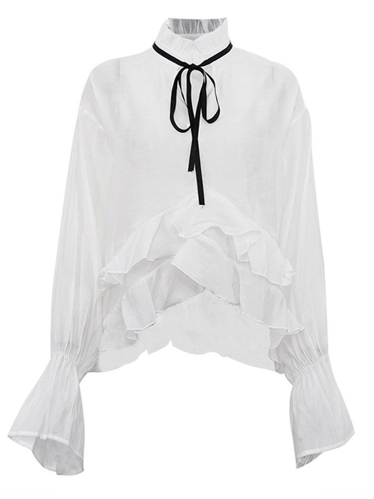 Fashion Street Night - Blusa Feminina Chique com Babados e