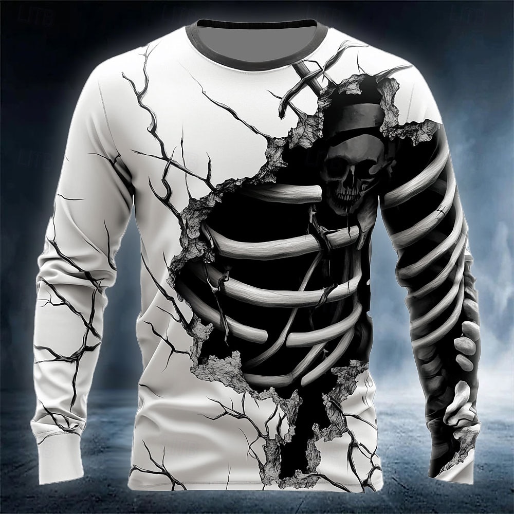 Street Fashion In China - Camiseta Masculina Engraçada com Estampa de