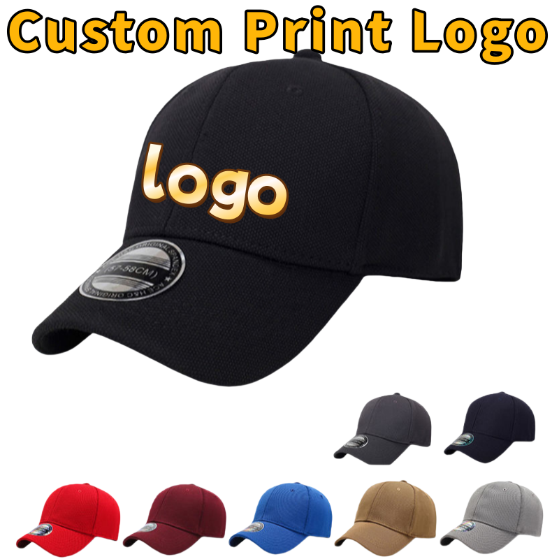 Baseball Cap Fitted - Bonés de aba curta personalizados com