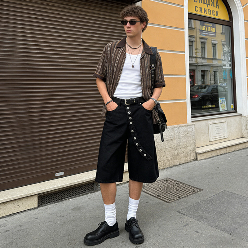 Fashion Street Quarto - Calça Jeans Feminina Multibotões Estilo Street