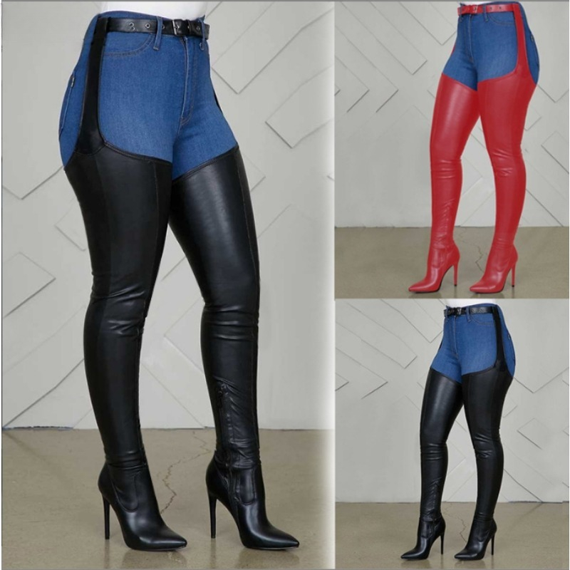 Street Fashion Rome 2025 - Botas altas coxa preta tamanho grande