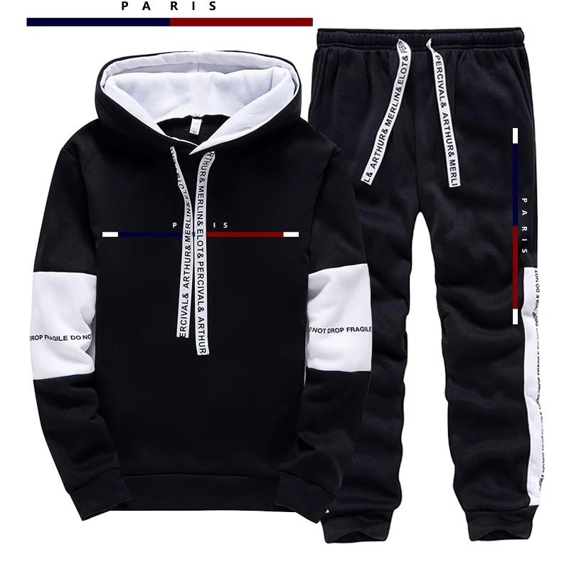 Street Fashion Outfit For Men - Conjunto Masculino Estampado Paris Fashion: Moletom