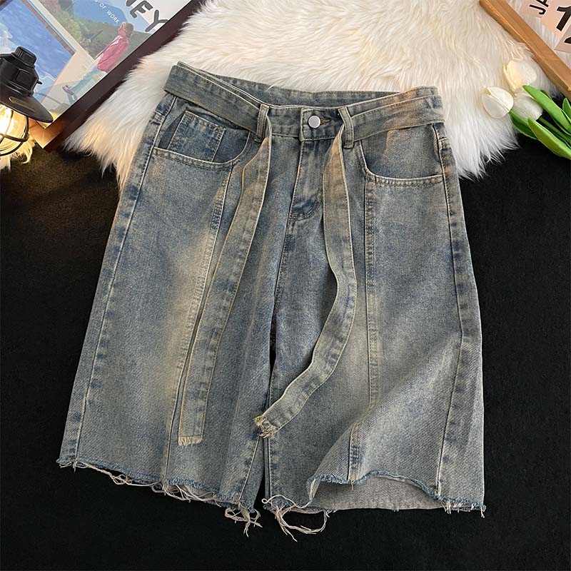 Verão fino franjas denim short - Street Fashion In Japanese avaliação e preço
