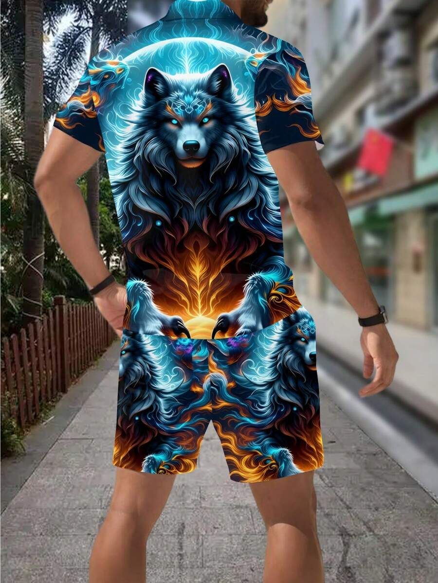 Conjunto de Camisa Polo com Zí - Street Fashion Outfit For Men avaliação e preço