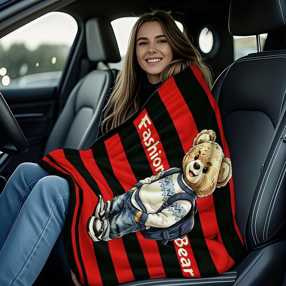 Manta de Flanela Estampada com - Fashion Street Quarto avaliação e preço