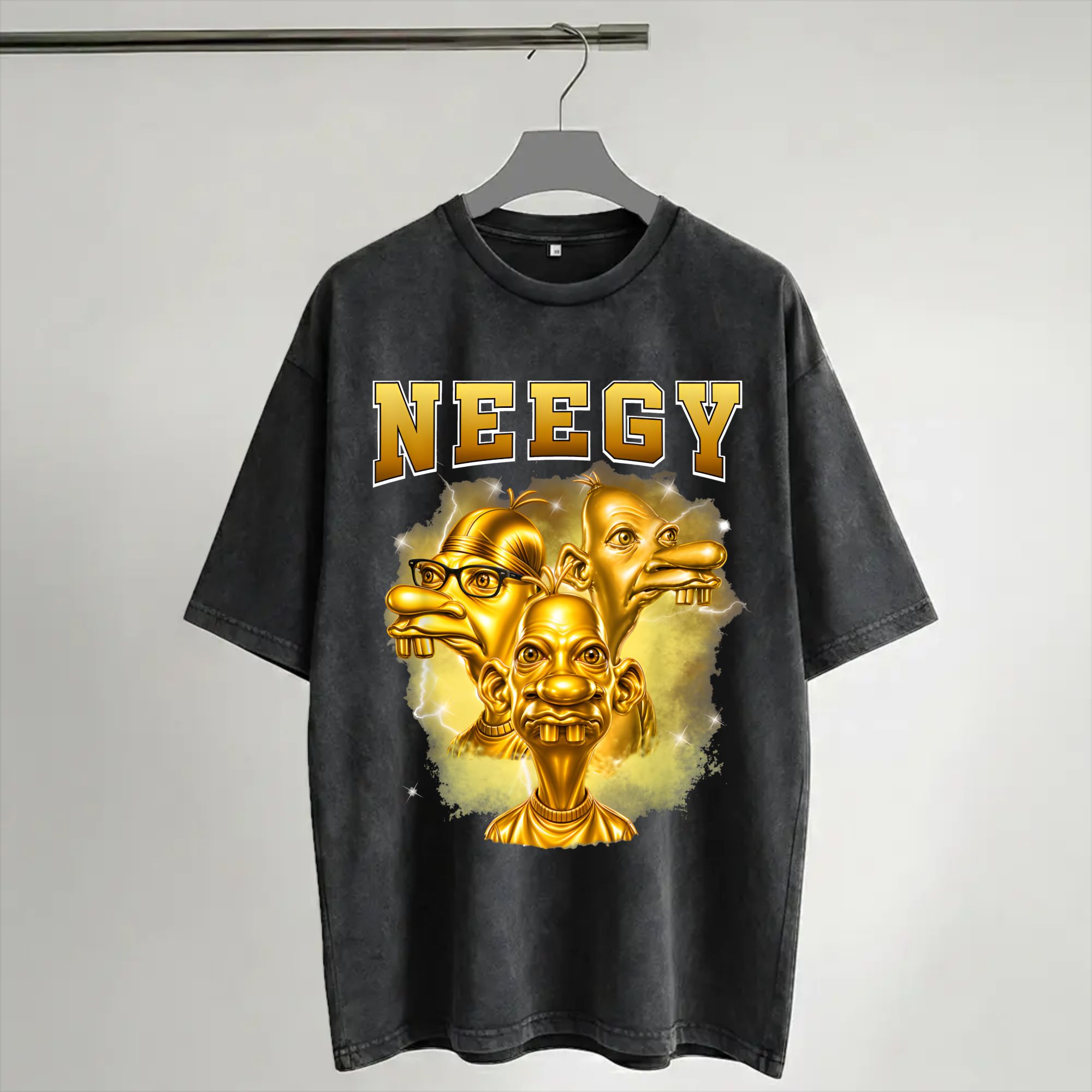 Camiseta Harajuku Lavada com E - Street Fashion Gen Z avaliação e preço