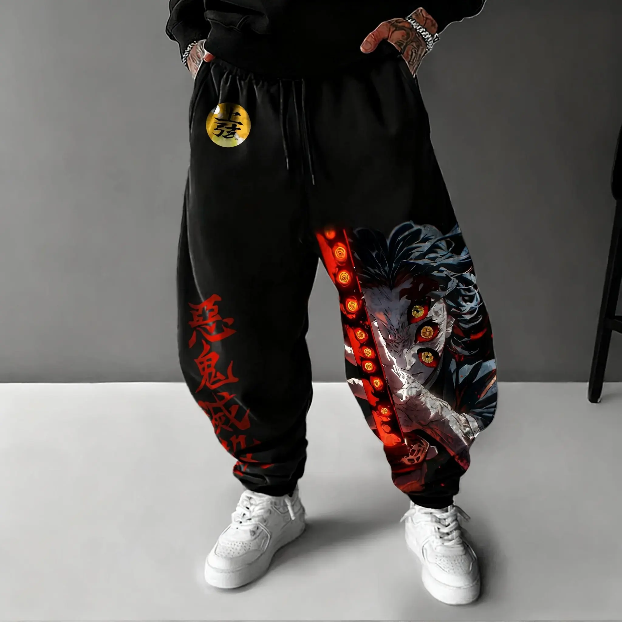 Calças de Anime Demon Slayer A - Street Fashion Types avaliação e preço