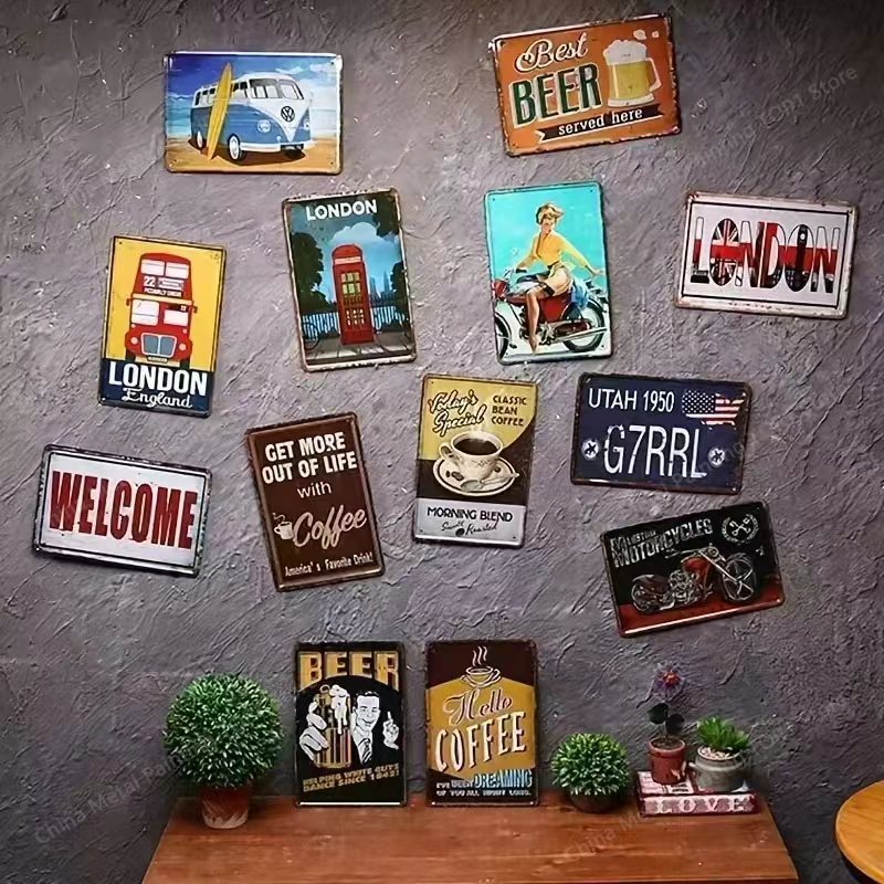 Placa de Metal Vintage para Pa - Fashion Street Quarto avaliação e preço