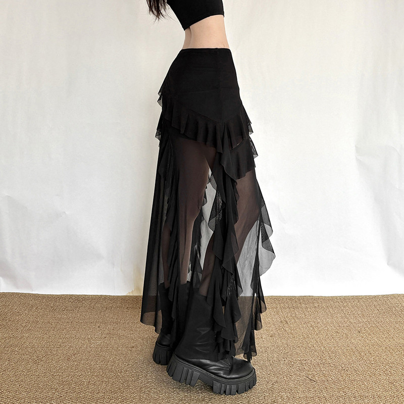 Saia Gótica Escura Feminina co - Street Fashion Goth avaliação e preço