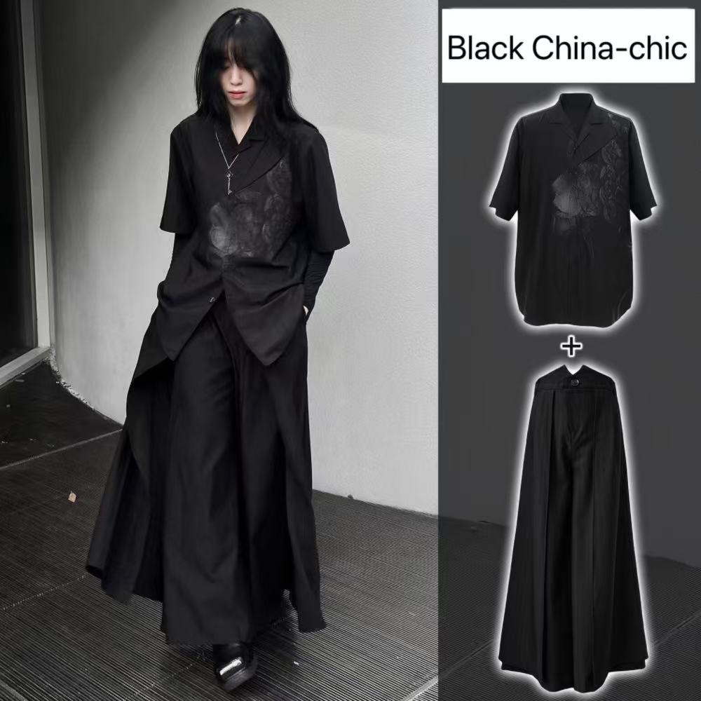 Legal preto novo estilo chinês - Street Fashion Outfit For Men avaliação e preço