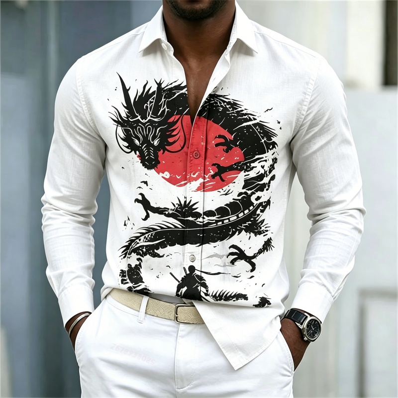 Camisa Masculina Nova 2026 Bra - Street Fashion In China avaliação e preço