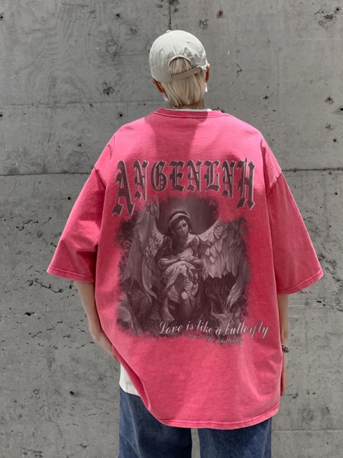 Tops com estampa de letras est - Street Fashion Types avaliação e preço