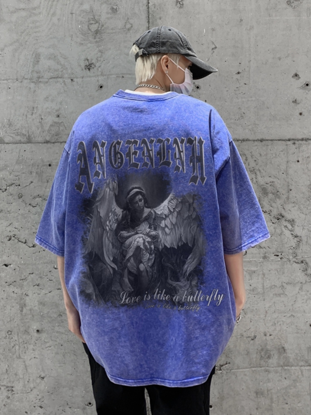Tops com estampa de letras est - Street Fashion Types avaliação e preço