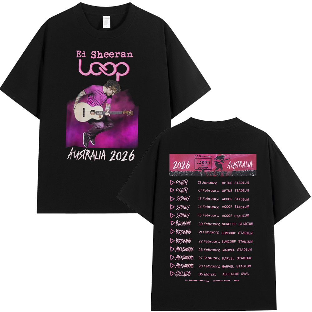 Camisetas do Tour Ed Sheeran L - Street Fashion Australia avaliação e preço