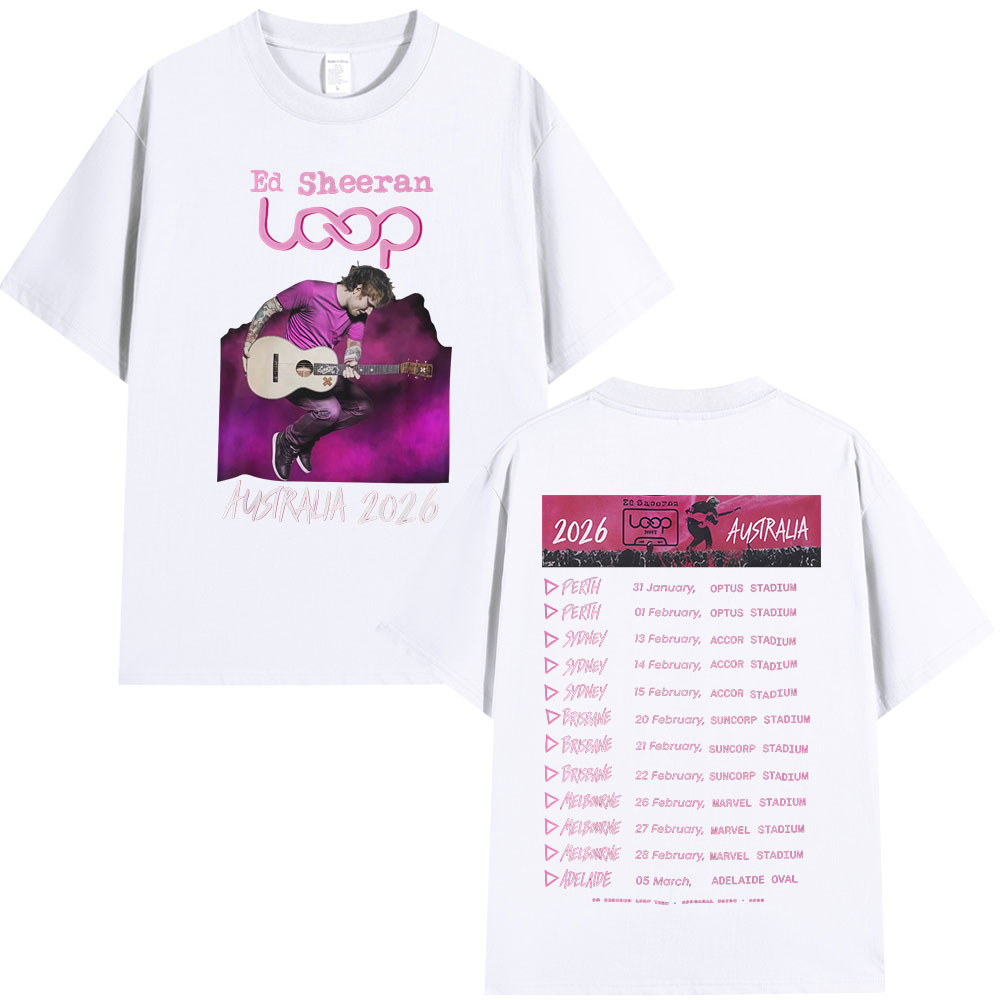 Camisetas do Tour Ed Sheeran L - Street Fashion Australia avaliação e preço