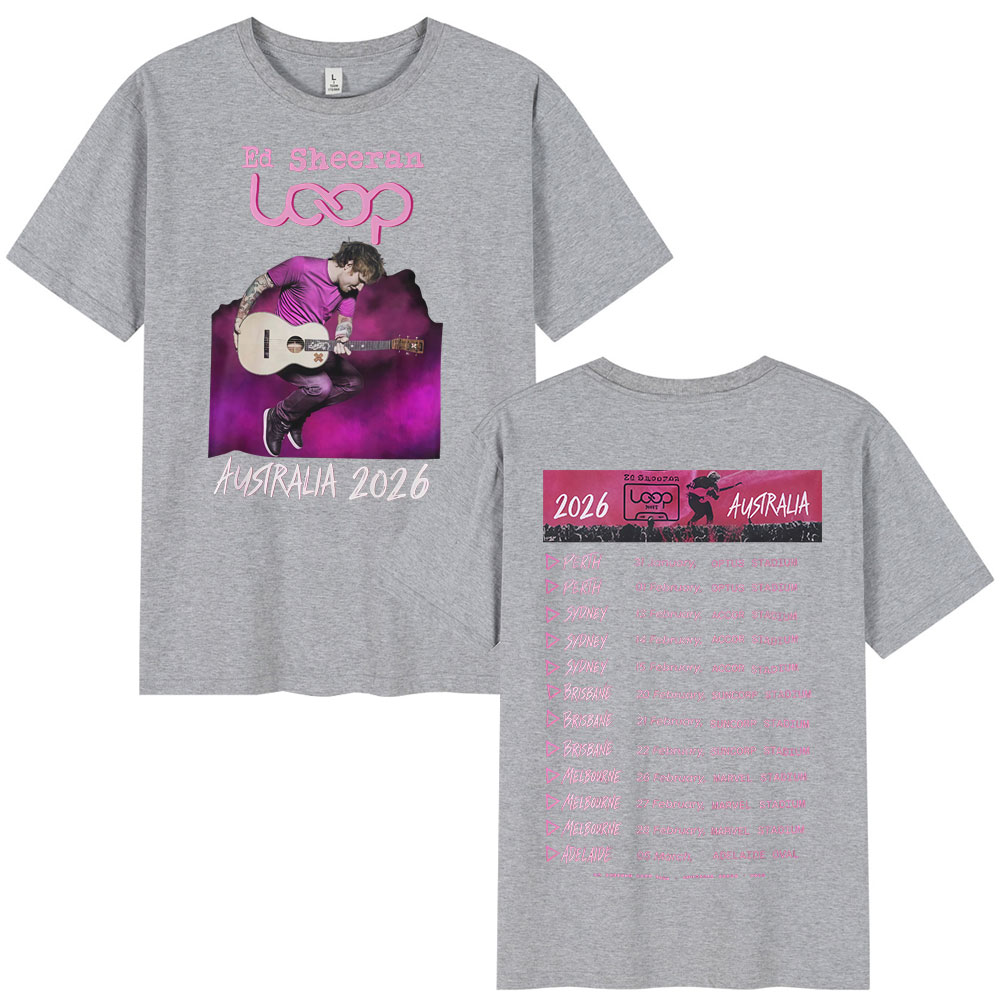 Camisetas do Tour Ed Sheeran L - Street Fashion Australia avaliação e preço
