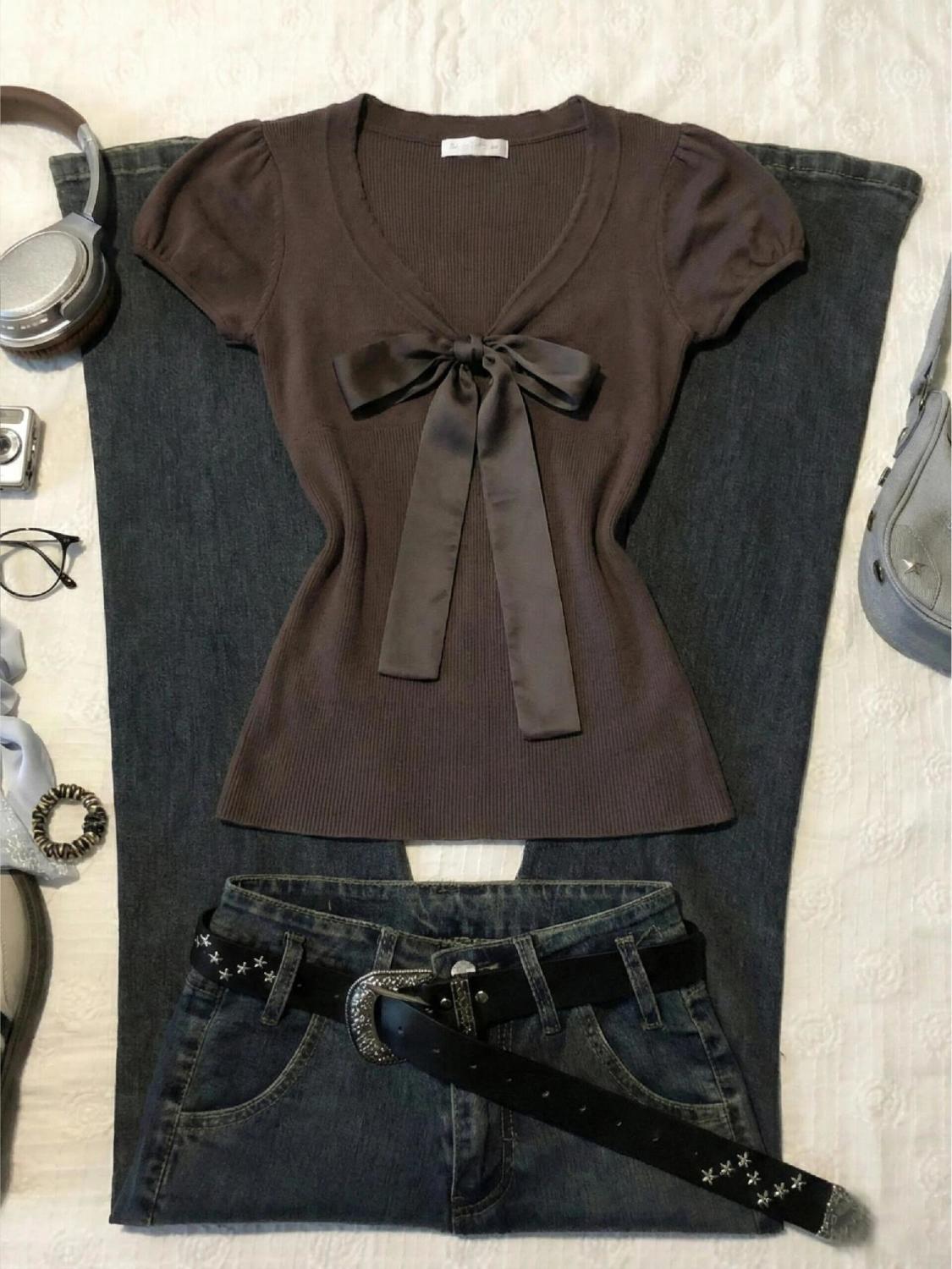 Camiseta Vintage Y2K Slim Sexy - Street Fashion Goth avaliação e preço