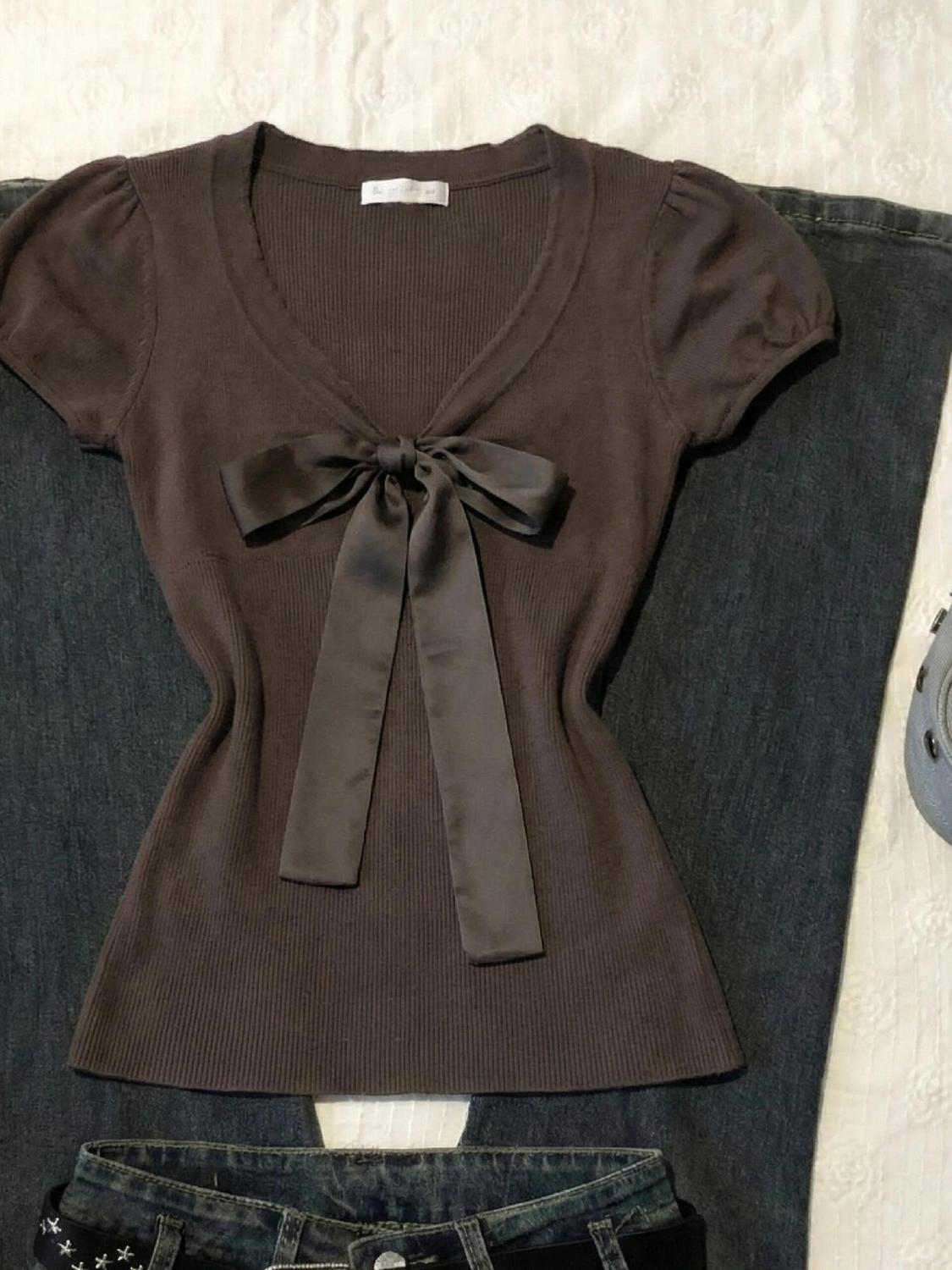 Camiseta Vintage Y2K Slim Sexy - Street Fashion Goth avaliação e preço