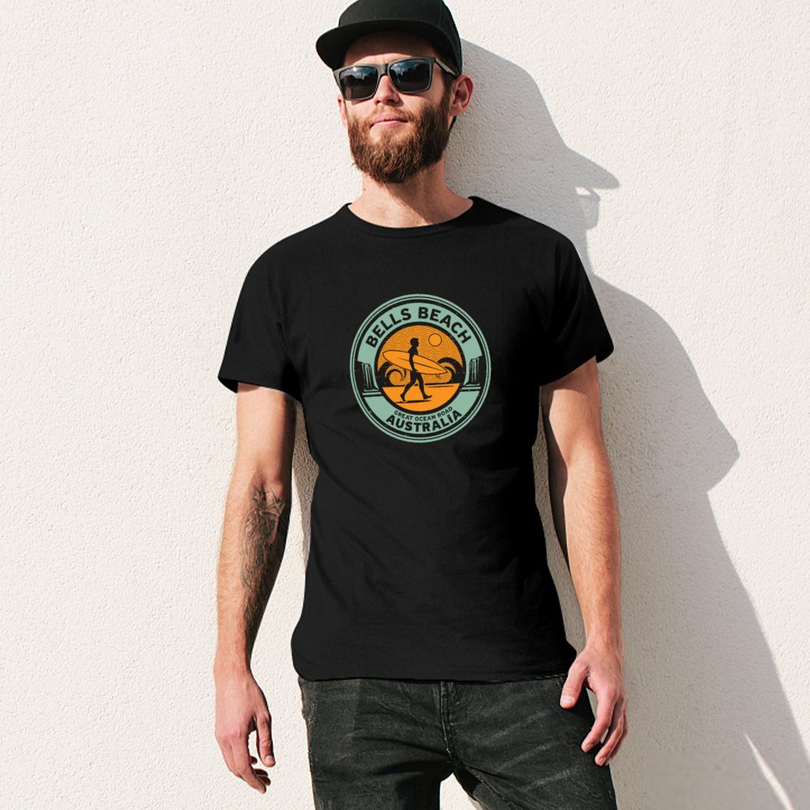 Camiseta Bells Beach, Austráli - Street Fashion Australia avaliação e preço
