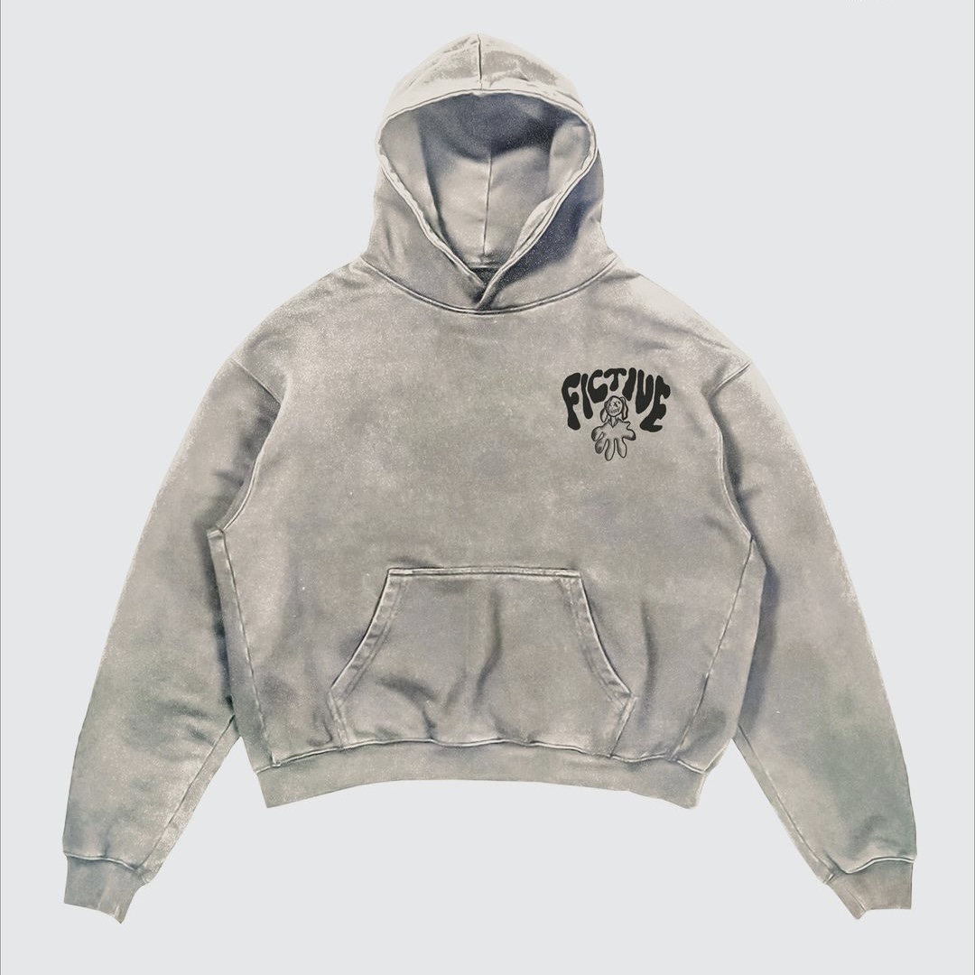 Rua Y2K carta impressa Hoodie  - Street Fashion Goth avaliação e preço