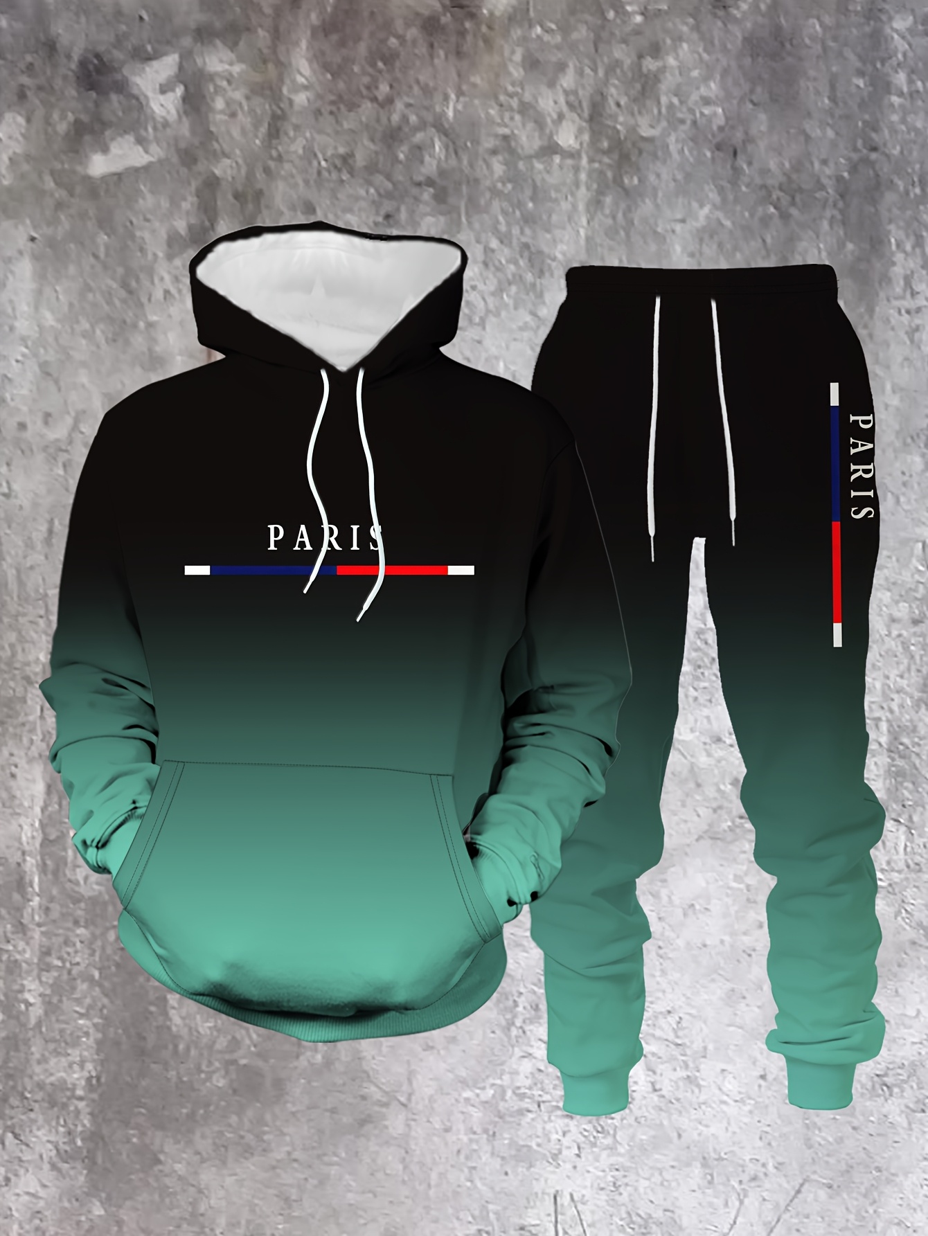Cor gradiente paris agasalho r - Street Fashion Outfit For Men avaliação e preço