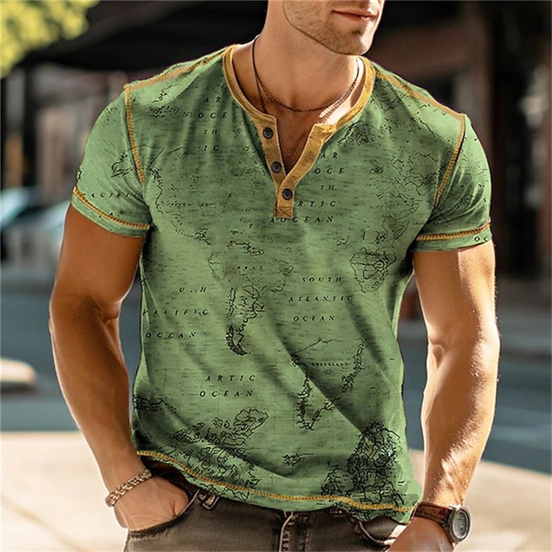 Camisas Masculinas Henry com E - Street Fashion In China avaliação e preço