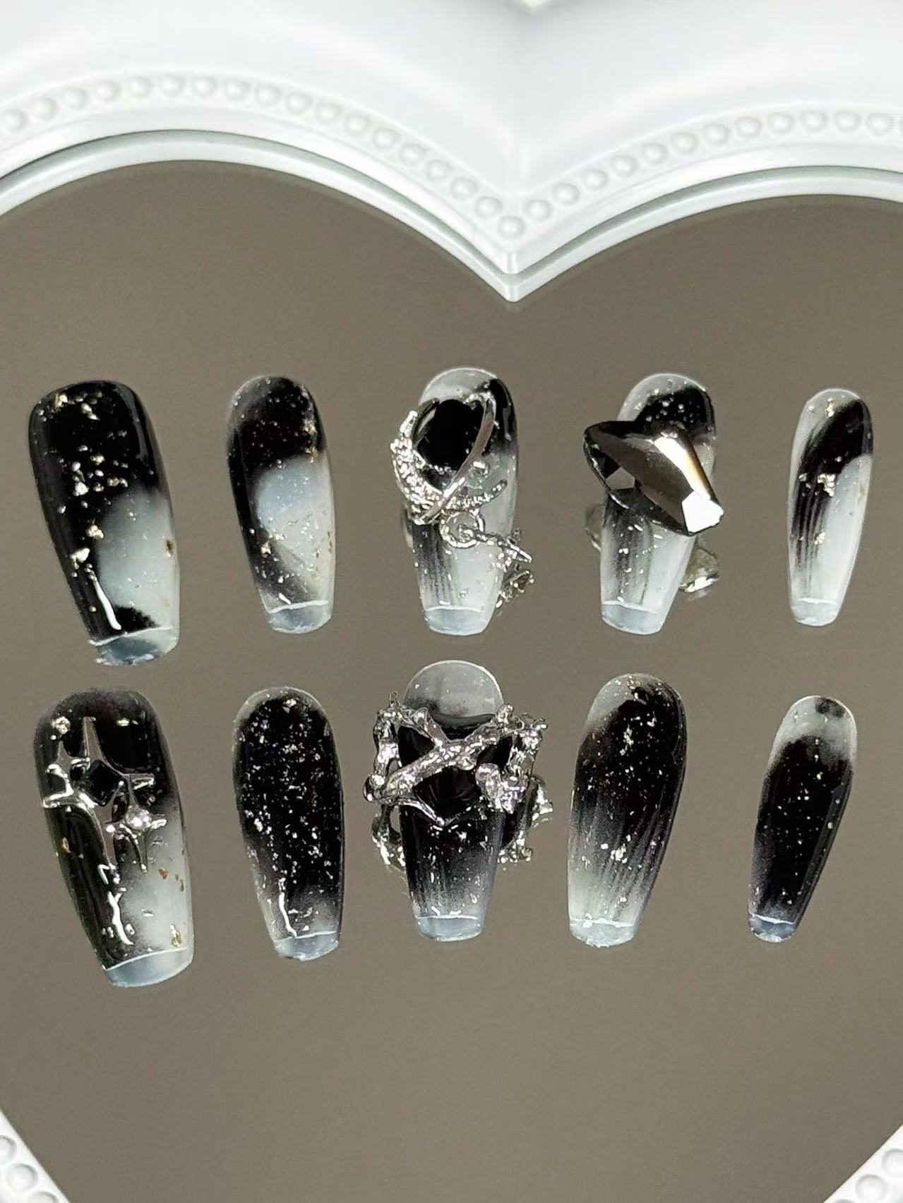 10 Unidades de Unhas Longas Tr - Street Fashion Photoshoot avaliação e preço