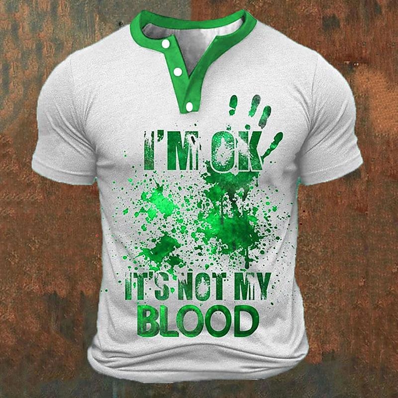 Camisetas Henley Masculinas co - Street Fashion In China avaliação e preço