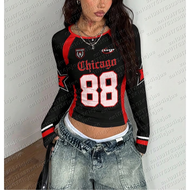Camiseta Confortável com Manga - Street Fashion Chicago avaliação e preço