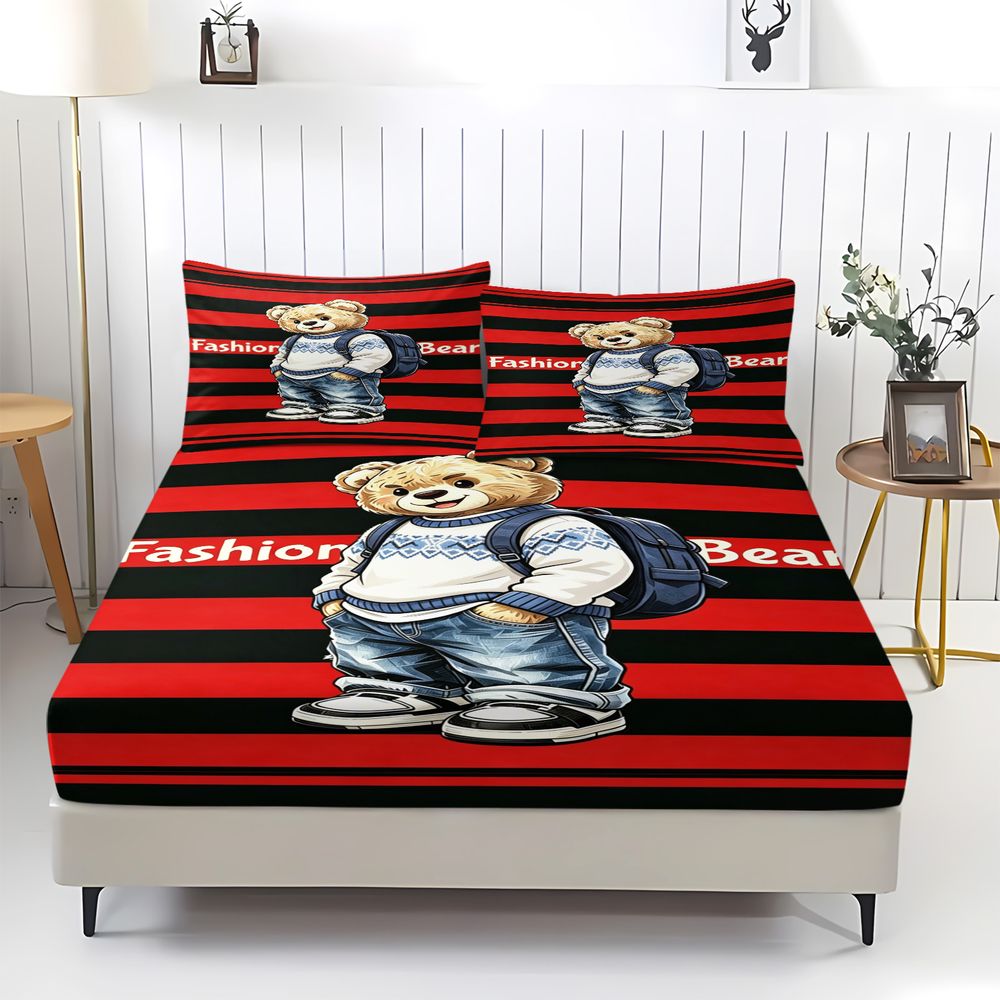 Conjunto de Lençóis Ajustáveis - Fashion Street Quarto avaliação e preço