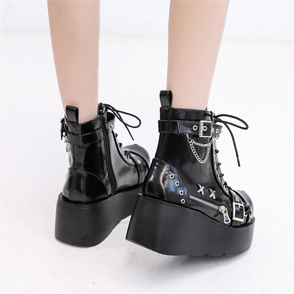 Nova marca senhoras goth plata - Street Fashion Goth avaliação e preço