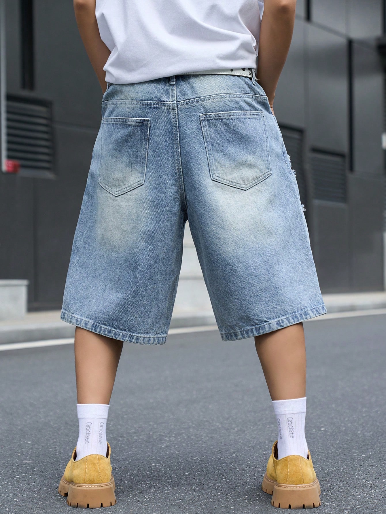 Bermuda Jeans Masculina Solta, - Street Fashion Types avaliação e preço