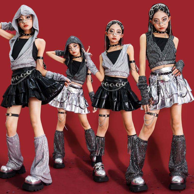 Meninas hip hop lantejoulas co - Street Fashion Goth avaliação e preço