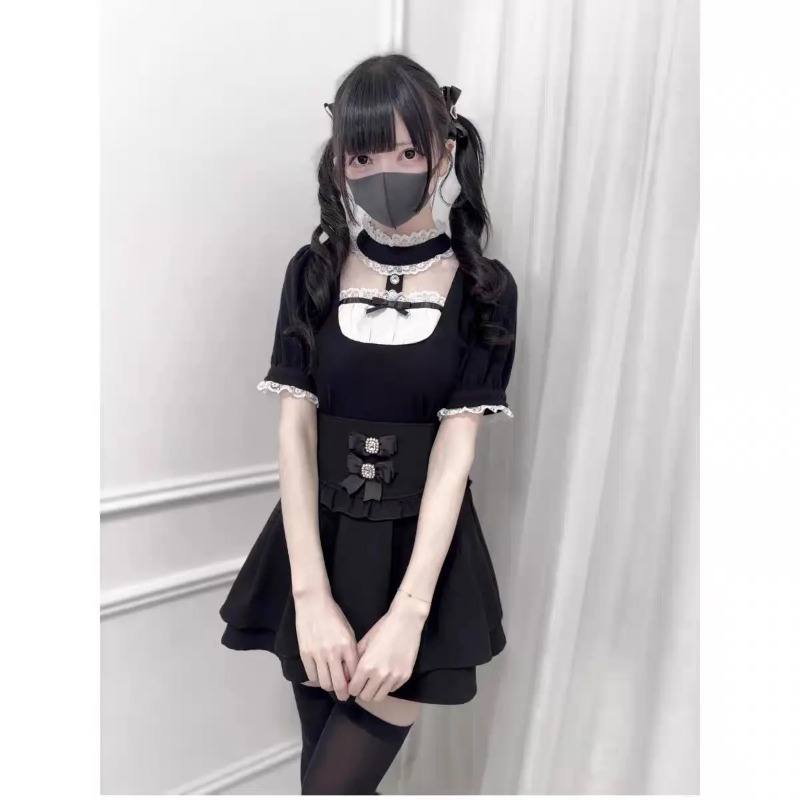 Blusa Gótica Doce com Babados  - Street Fashion In Japanese avaliação e preço