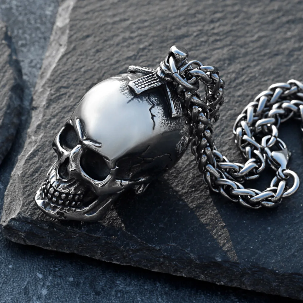 Gótico três dimensional crânio - Street Fashion Goth avaliação e preço