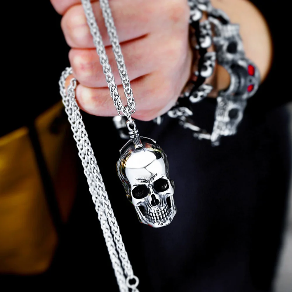 Gótico três dimensional crânio - Street Fashion Goth avaliação e preço